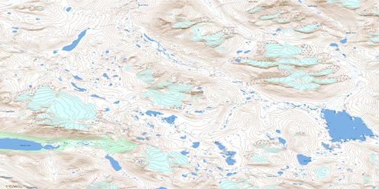 Mount Kelsall Topographic map 114P16 at 1:50,000 Scale