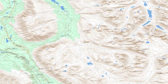 Takhanne River Topo Map 115A02 at 1:50,000 scale - National Topographic System of Canada (NTS) - Toporama map