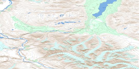 Bates River Topo Map 115A04 at 1:50,000 scale - National Topographic System of Canada (NTS) - Toporama map