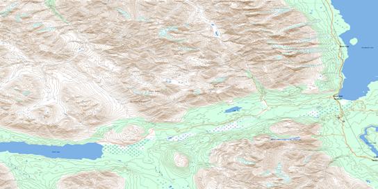 Mush Lake Topo Map 115A06 at 1:50,000 scale - National Topographic System of Canada (NTS) - Toporama map