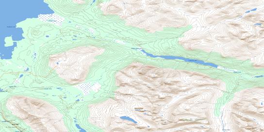 Kluhini River Topo Map 115A07 at 1:50,000 scale - National Topographic System of Canada (NTS) - Toporama map