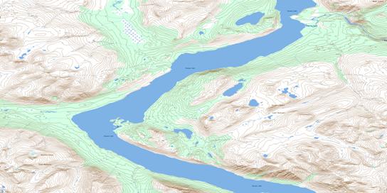Sandpiper Creek Topographic map 115A08 at 1:50,000 Scale