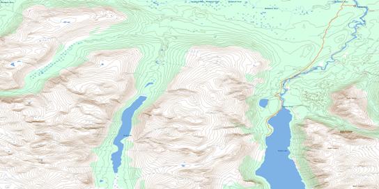 Jo-Jo Lake Topo Map 115A09 at 1:50,000 scale - National Topographic System of Canada (NTS) - Toporama map