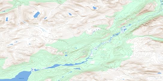 Mount Bratnober Topographic map 115A10 at 1:50,000 Scale