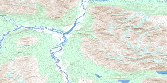 Auriol Range Topo Map 115A12 at 1:50,000 scale - National Topographic System of Canada (NTS) - Toporama map