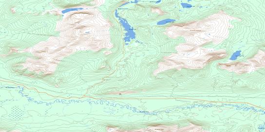Cracker Creek Topo Map 115A15 at 1:50,000 scale - National Topographic System of Canada (NTS) - Toporama map