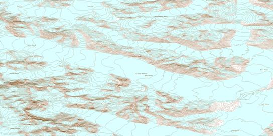 Mount Kennedy Topographic map 115B07 at 1:50,000 Scale