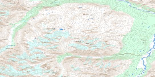 Airdrop Lake Topo Map 115B09 at 1:50,000 scale - National Topographic System of Canada (NTS) - Toporama map