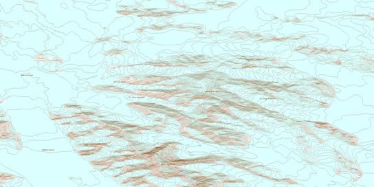 Mount Queen Mary Topo Map 115B12 at 1:50,000 scale - National Topographic System of Canada (NTS) - Toporama map