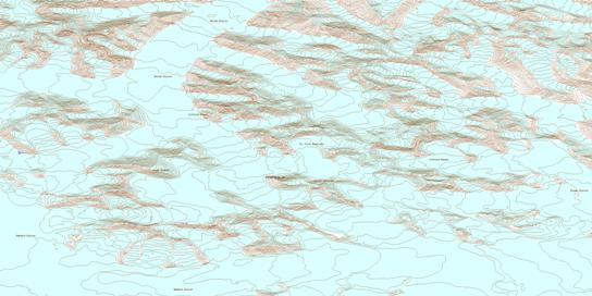 Mount Badham Topo Map 115B13 at 1:50,000 scale - National Topographic System of Canada (NTS) - Toporama map