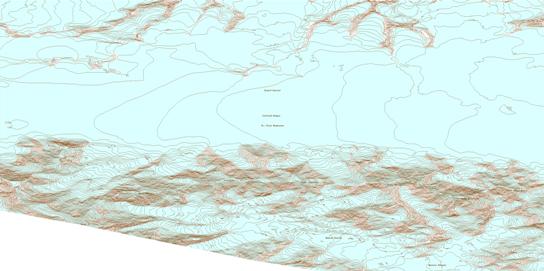 Newton Glacier Topographic map 115C07 at 1:50,000 Scale