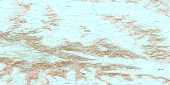 Mcarthur Peak Topographic map 115C09 at 1:50,000 Scale