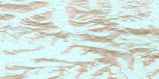 King Peak Topo Map 115C10 at 1:50,000 scale - National Topographic System of Canada (NTS) - Toporama map