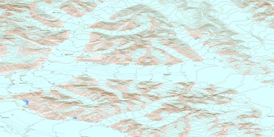 Dennis Glacier Topo Map 115C16 at 1:50,000 scale - National Topographic System of Canada (NTS) - Toporama map