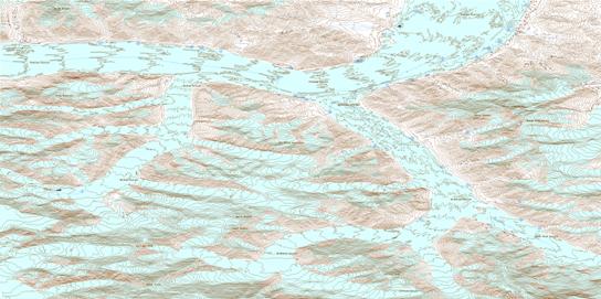 Mount Constantine Topo Map 115F07 at 1:50,000 scale - National Topographic System of Canada (NTS) - Toporama map