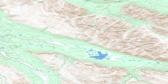 Tepee Lake Topographic map 115F09 at 1:50,000 Scale