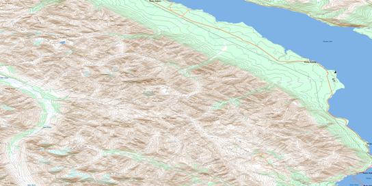 Congdon Creek Topo Map 115G02 at 1:50,000 scale - National Topographic System of Canada (NTS) - Toporama map