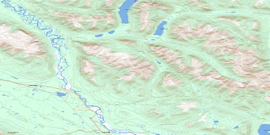 Nuntaea Creek Topo Map 115G11 at 1:50,000 scale - National Topographic System of Canada (NTS) - Toporama map