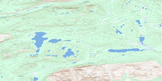 Mount Cooper Topographic map 115H01 at 1:50,000 Scale