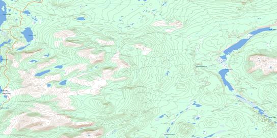 Hutshi Lakes Topo Map 115H02 at 1:50,000 scale - National Topographic System of Canada (NTS) - Toporama map