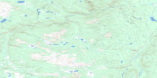 Kirkland Creek Topo Map 115H09 at 1:50,000 scale - National Topographic System of Canada (NTS) - Toporama map