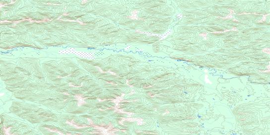 Schist Creek Topo Map 115H13 at 1:50,000 scale - National Topographic System of Canada (NTS) - Toporama map