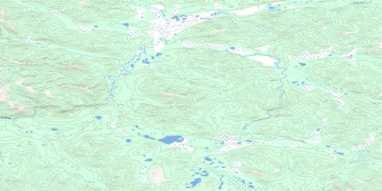 Mackintosh Creek Topo Map 115H14 at 1:50,000 scale - National Topographic System of Canada (NTS) - Toporama map