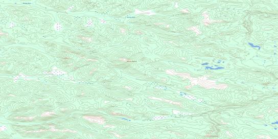 Upper Nisling River Topographic map 115H15 at 1:50,000 Scale