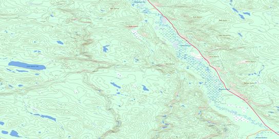 Mount Morrison Topo Map 115H16 at 1:50,000 scale - National Topographic System of Canada (NTS) - Toporama map