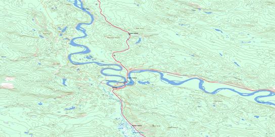 Carmacks Topo Map 115I01 at 1:50,000 scale - National Topographic System of Canada (NTS) - Toporama map