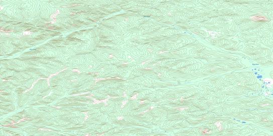 False Teeth Creek Topo Map 115I04 at 1:50,000 scale - National Topographic System of Canada (NTS) - Toporama map
