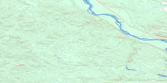 Merrice Lake Topo Map 115I07 at 1:50,000 scale - National Topographic System of Canada (NTS) - Toporama map