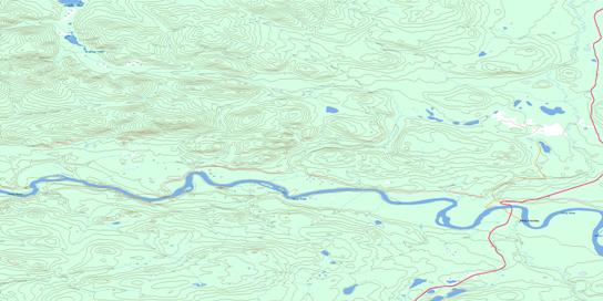 Pelly Crossing Topographic map 115I15 at 1:50,000 Scale