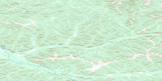 Klaza River Topographic map 115J01 at 1:50,000 Scale