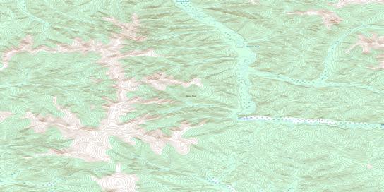 Mount Pattison Topo Map 115J07 at 1:50,000 scale - National Topographic System of Canada (NTS) - Toporama map