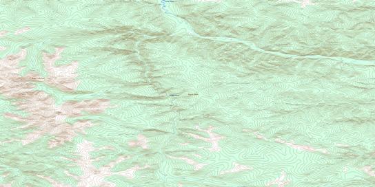 Selwyn River Topo Map 115J09 at 1:50,000 scale - National Topographic System of Canada (NTS) - Toporama map