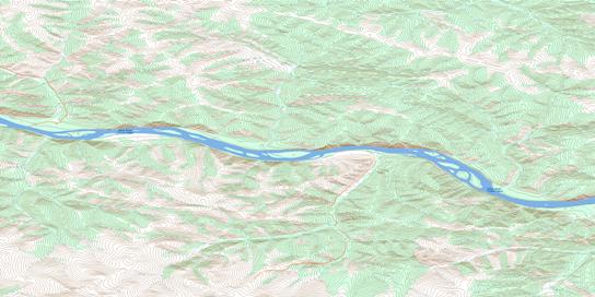 Britannia Creek Topo Map 115J15 at 1:50,000 scale - National Topographic System of Canada (NTS) - Toporama map