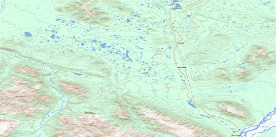 Dry Creek Topographic map 115K02 at 1:50,000 Scale