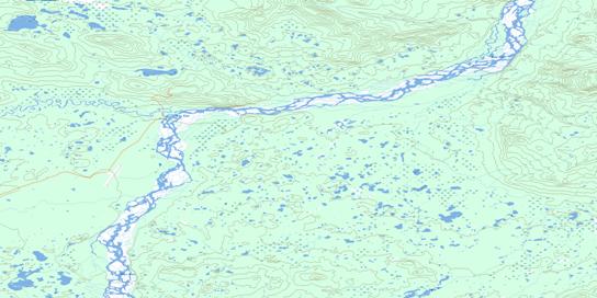Snag Creek Topo Map 115K08 at 1:50,000 scale - National Topographic System of Canada (NTS) - Toporama map