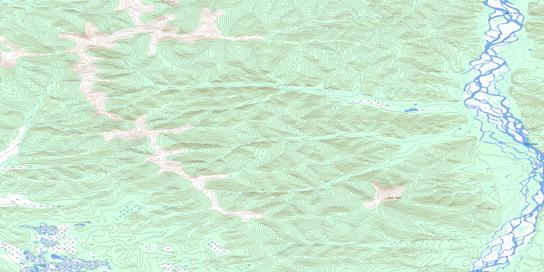 Caledonia Creek Topographic map 115K09 at 1:50,000 Scale