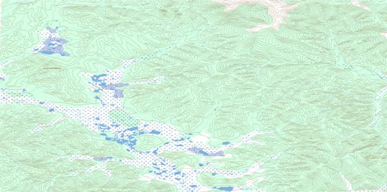 Wienerwurst Mountain Topographic map 115K15 at 1:50,000 Scale