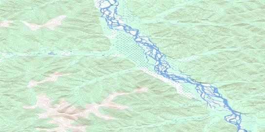 Katrina Creek Topographic map 115K16 at 1:50,000 Scale