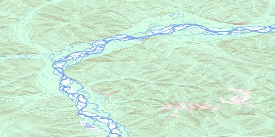 Ladue Creek Topo Map 115N01 at 1:50,000 scale - National Topographic System of Canada (NTS) - Toporama map