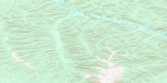 Ladue River Topographic map 115N02 at 1:50,000 Scale