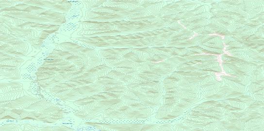 Rice Creek Topographic map 115N07 at 1:50,000 Scale