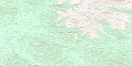 Borden Creek Topo Map 115N10 at 1:50,000 scale - National Topographic System of Canada (NTS) - Toporama map