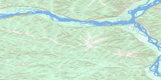 Los Angeles Creek Topo Map 115O04 at 1:50,000 scale - National Topographic System of Canada (NTS) - Toporama map