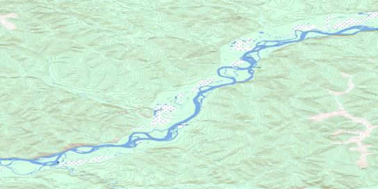 Rosebud Creek Topographic map 115O08 at 1:50,000 Scale