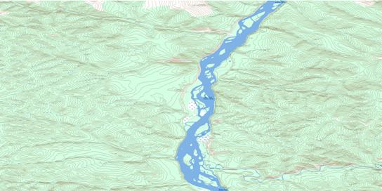 Garner Creek Topographic map 115O13 at 1:50,000 Scale
