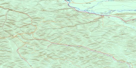 Flat Creek Topographic map 115O15 at 1:50,000 Scale